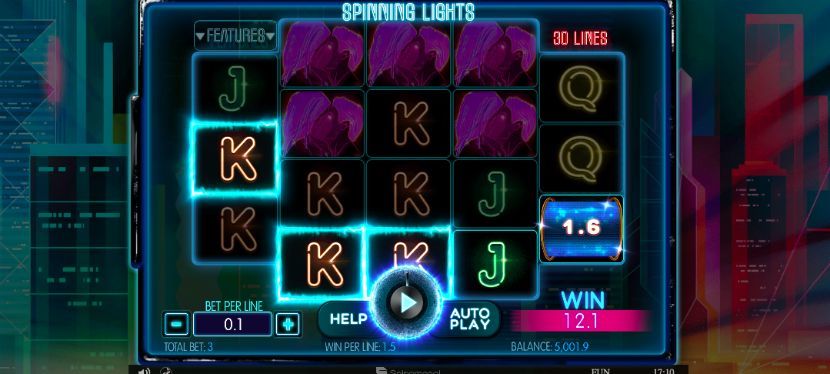 Spinning Lights free spins