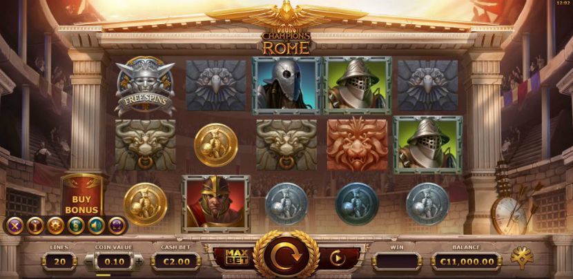 Champions of Rome layout 